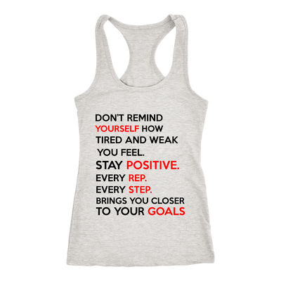 Spartan Mart - T-shirt; Don’t Remind Yourself How Tired and Weak You Feel (Light) Mixed Apparel
