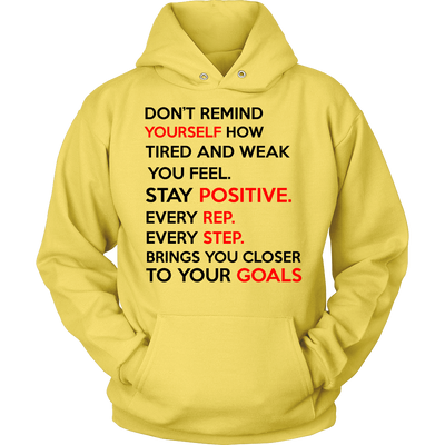 Spartan Mart - T-shirt; Don’t Remind Yourself How Tired and Weak You Feel (Light) Mixed Apparel