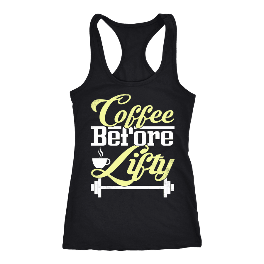 Spartan Mart - T-shirt; Coffee Before Lifty Womens Apparel