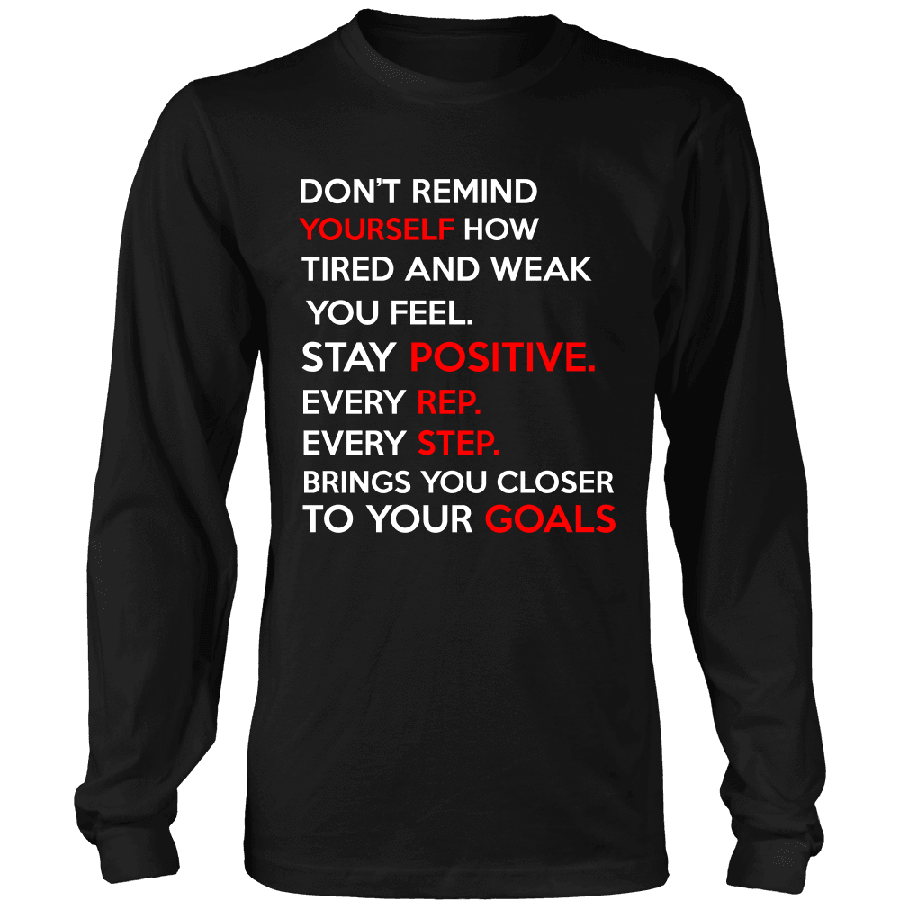 Spartan Mart - T-shirt; Don’t Remind Yourself How Tired and Weak You Feel (Dark) Men's Apparel