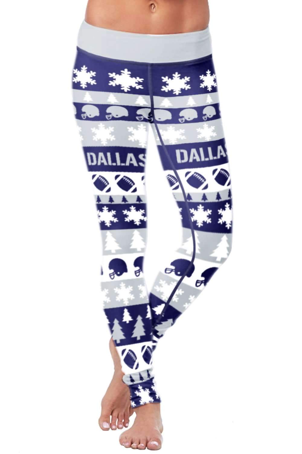 Spartan Mart - Leggings; Dallas Ugly Christmas Classic Football Leggings