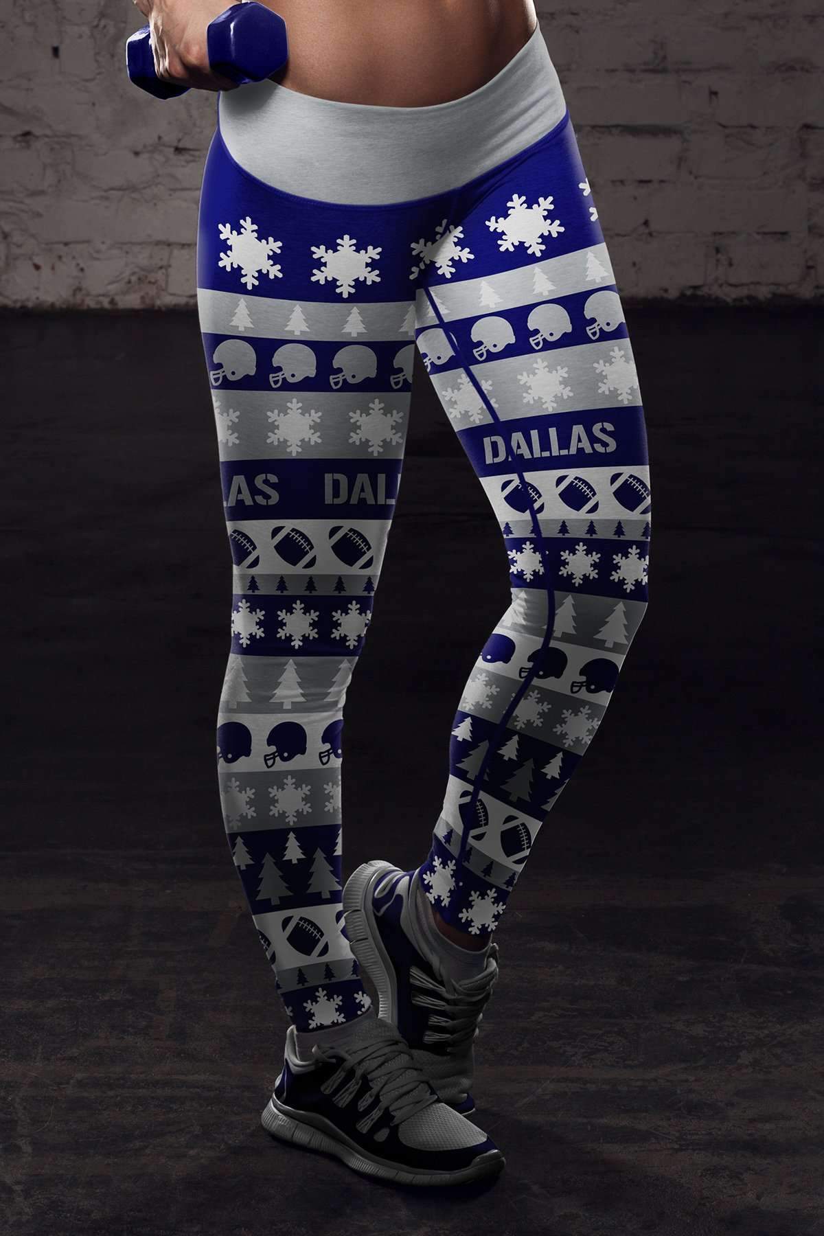 Spartan Mart - Leggings; Dallas Ugly Christmas Classic Football Leggings