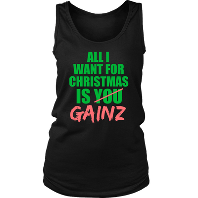 Spartan Mart - T-shirt; All I Want For Christmas Is GAINZ