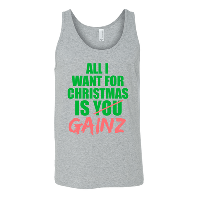 Spartan Mart - T-shirt; All I Want For Christmas Is GAINZ