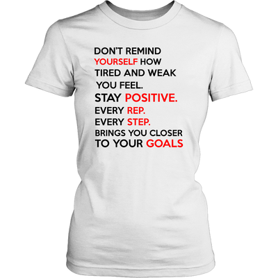 Spartan Mart - T-shirt; Don’t Remind Yourself How Tired and Weak You Feel (Light) Mixed Apparel