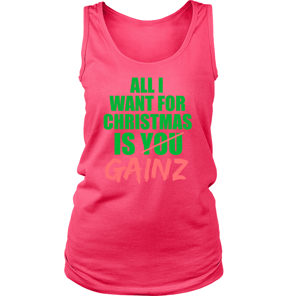 Spartan Mart - T-shirt; All I Want For Christmas Is GAINZ