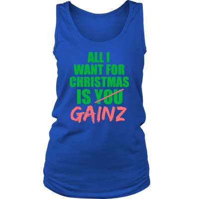 Spartan Mart - T-shirt; All I Want For Christmas Is GAINZ